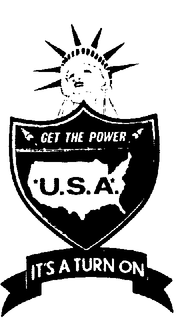 GET THE POWER U.S.A. IT'S A TURN ON logo
