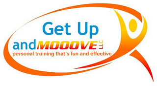 GET UP AND MOOOVE LLC PERSONAL TRAINING THAT'S FUN AND EFFECTIVE logo