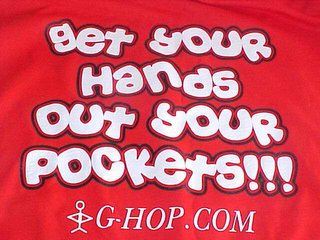 GET YOUR HANDS OUT YOUR POCKETS!!! G- HOP. COM logo