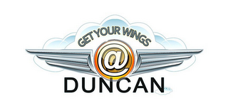 GET YOUR WINGS @ DUNCAN logo