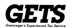 GETS GOETZINGER'S EXPERIENCED TAX SERVICE logo