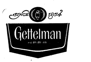 GETTELMAN BEER SINCE 1854 logo