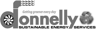 GETTING GREENER EVERY DAY DONNELLY SUSTAINABLE ENERGY SERVICES logo