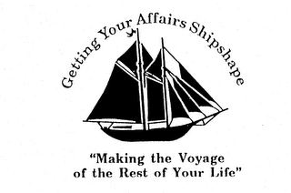 GETTING YOUR AFFAIRS SHIPSHAPE "MAKING THE VOYAGE OF THE REST OF YOUR LIFE" logo