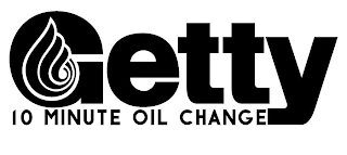 GETTY 10 MINUTE OIL CHANGE logo