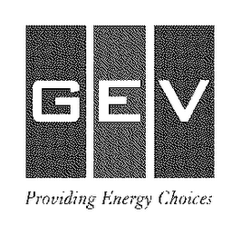 GEV PROVIDING ENERGY CHOICES logo