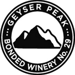 GEYSER PEAK BONDED WINERY NO. 29 logo