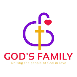 GF GOD'S FAMILY UNITING THE PEOPLE OF GOD IN LOVE logo