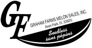 GF GRAHAM FARMS MELON SALES, INC. AVON PARK, FL 33825 SEEDLESS SANS PÉPINS logo