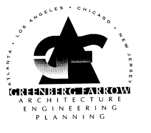 GF GREENBERG FARROW ARCHITECTURE ENGINEERING PLANNING ATLANTA LOS ANGELES CHICAGO NEW JERSEY logo