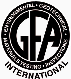 GFA ENVIRONMENTAL · GEOTECHNICAL · MATERIALS TESTING · INSPECTIONS INTERNATIONAL logo