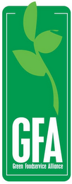 GFA GREEN FOODSERVICE ALLIANCE logo