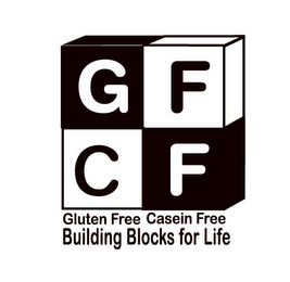 GFCF GLUTEN FREE CASEIN FREE BUILDING BLOCKS FOR LIFE logo
