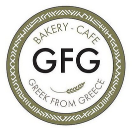 GFG BAKERY-CAFE GREEK FROM GREECE logo