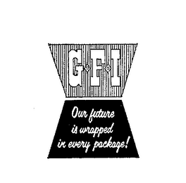 G.F.I OUR FUTURE IS WRAPPED IN EVERY PACKAGE! logo