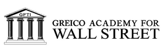 GFTI GREICO ACADEMY FOR WALL STREET logo