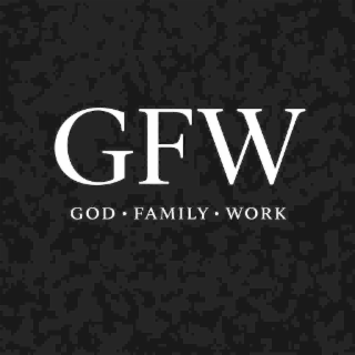 GFW GOD ◦ FAMILY ◦ WORK logo