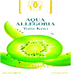 GG AQUA ALLEGORIA TUTTI KIWI GUERLAIN PARIS EAU DE TOILETTE NATURAL SPRAY logo
