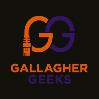 GG GALLAGHER GEEKS logo
