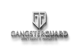 GG GANGSTERGUARD DON'T SWEAT IT. PROTECT IT· logo