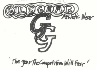 GG GILSGEAR ATHLETIC WEAR 'THE GEAR THE COMPETITION WILL FEAR' logo