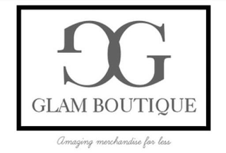 GG GLAM BOUTIQUE AMAZING MERCHANDISE FOR LESS logo