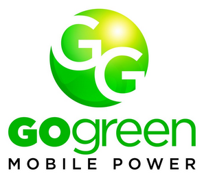 GG GO GREEN MOBILE POWER logo
