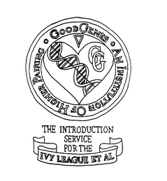GG GOOD GENES AN INSTITUTION OF HIGHERPAIRING THE INTRODUCTION SERVICE FOR THE IVY LEAGUE ET AL logo