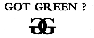 GG GOT GREEN ? logo