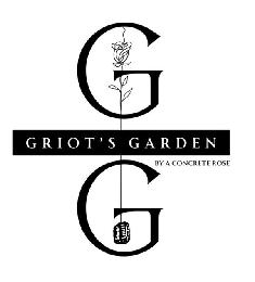 GG GRIOT'S GARDEN BY A CONCRETE ROSE logo