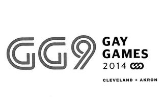 GG9 GAY GAMES 2014 CLEVELAND + AKRON logo