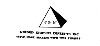 GGC GUIDED GROWTH CONCEPTS INC. "HAVE MORE SUCCESS WITH LESS STRESS!" logo
