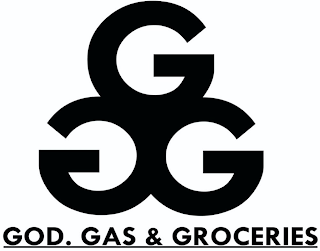 GGG GOD. GAS & GROCERIES logo