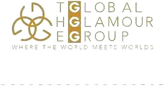 GGG THE GLOBAL GLAMOUR GROUP WHERE THE WORLD MEETS WORLDS logo