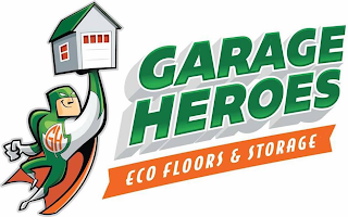 GH GARAGE HEROES ECO FLOORS & STORAGE logo