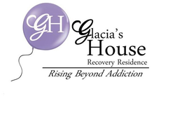 GH GLACIA'S HOUSE RECOVERY RESIDENCE RISING BEYOND ADDICTION logo