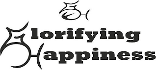 GH GLORIFYING HAPPINESS logo