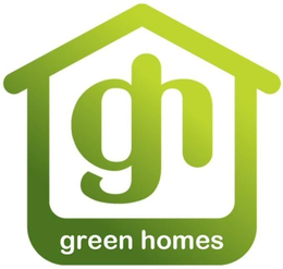 GH GREEN HOMES logo