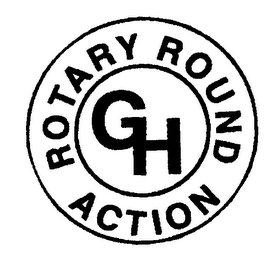 GH ROTARY ROUND ACTION logo