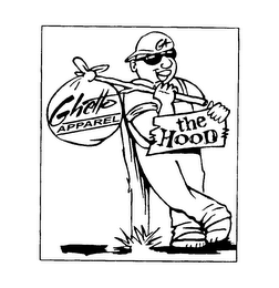 GHETTO APPAREL, GA, THE HOOD logo