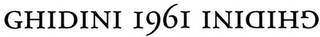 GHIDINI 1961 logo