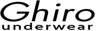 GHIRO UNDERWEAR logo