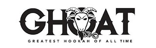 GHOAT GREATEST HOOKAH OF ALL TIME logo