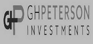 GHP GH PETERSON INVESTMENTS logo