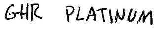 GHR PLATINUM logo