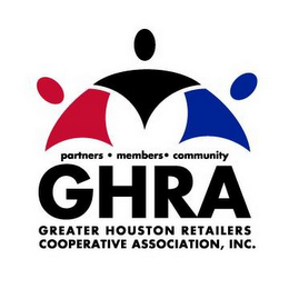 GHRA GREATER HOUSTON RETAILERS COOPERATIVE ASSOCIATION, INC. PARTNERS · MEMBERS · COMMUNITY logo