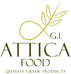 G.I. ATTICA FOOD QUALITY GREEK PRODUCTS logo