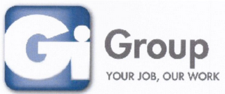GI GROUP YOUR JOB, OUR WORK logo