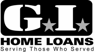 GI HOME LOANS - SERVING THOSE WHO SERVED logo