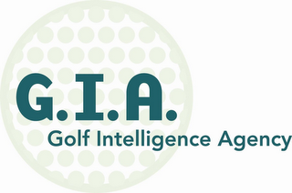 G.I.A. GOLF INTELLIGENCE AGENCY logo